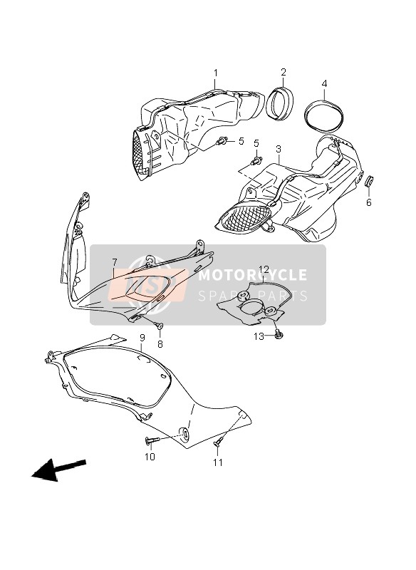 9442021H00, Pipe, Air Intake Rh, Suzuki, 0