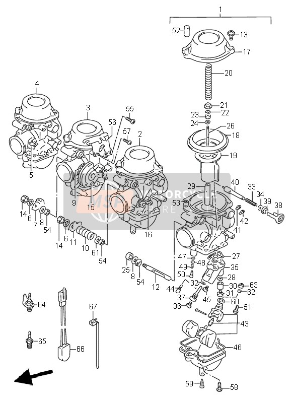 Suzuki RF600R 1995 Carburettor for a 1995 Suzuki RF600R