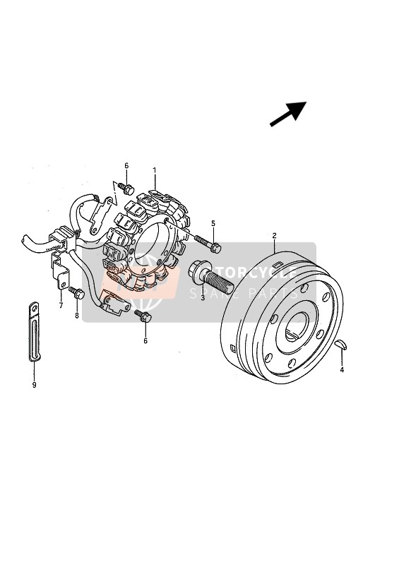 Suzuki VS1400GL(P)(F) INTRUDER 1991 MAGNETZÜNDER für ein 1991 Suzuki VS1400GL(P)(F) INTRUDER