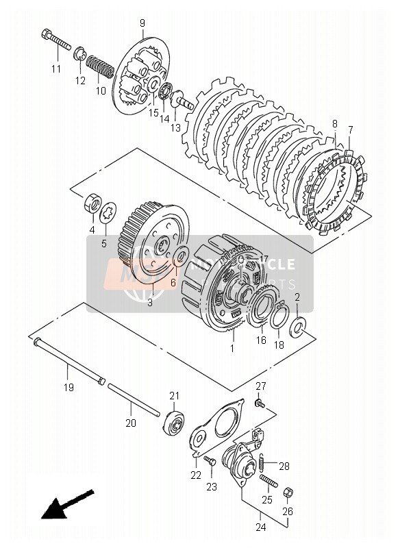 Suzuki GS500 2002 Clutch for a 2002 Suzuki GS500