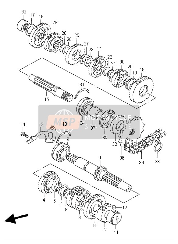 Suzuki GS500 2002 Transmission pour un 2002 Suzuki GS500