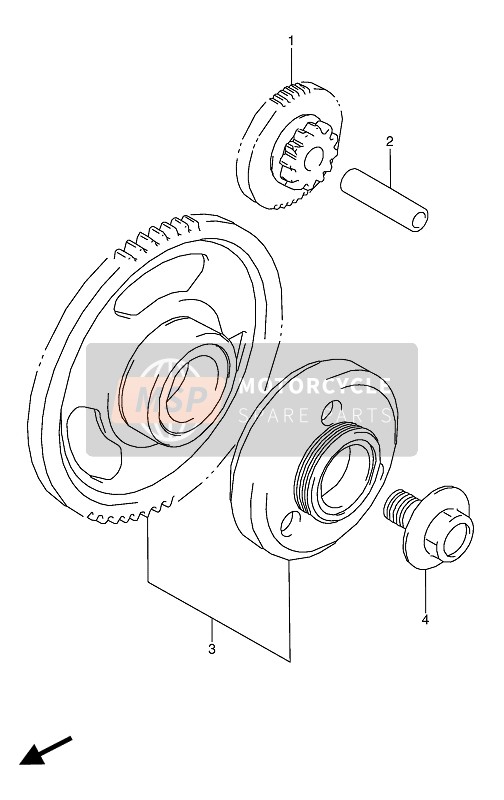 Suzuki GSX600F(U)(U2) 1989 Inicio Embrague para un 1989 Suzuki GSX600F(U)(U2)