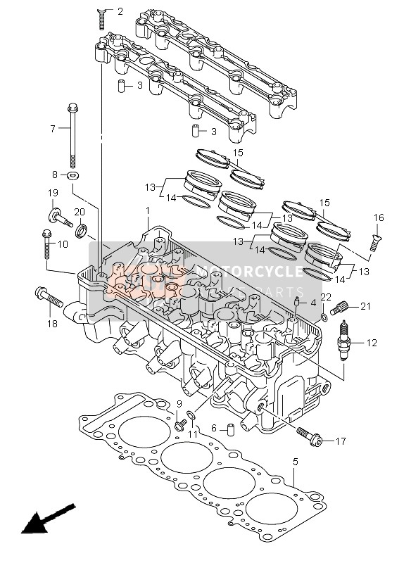 1317034E02, Clamp, Intake Pipe, Suzuki, 1