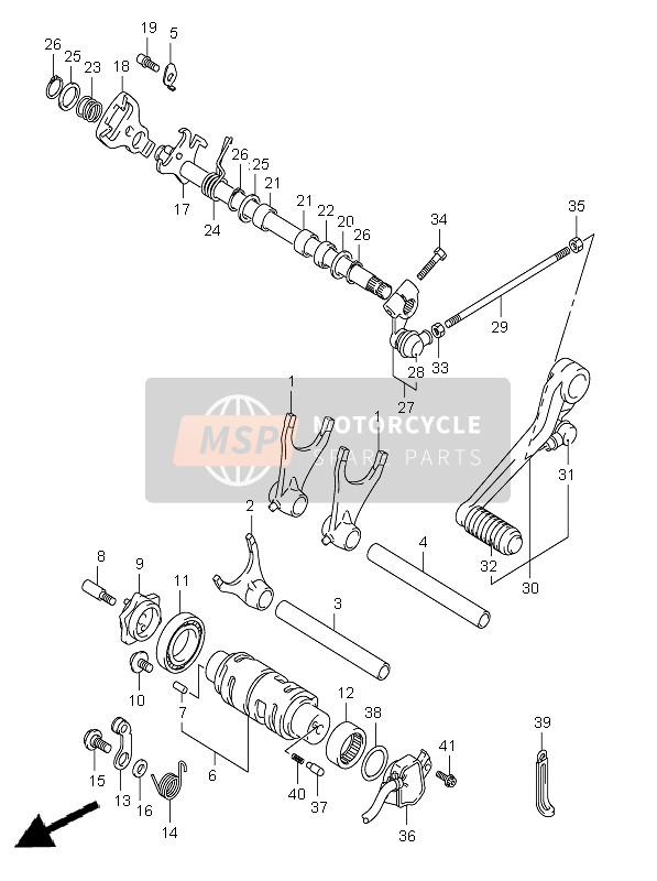 Suzuki GSX-R600 2002 Cambio de marchas para un 2002 Suzuki GSX-R600