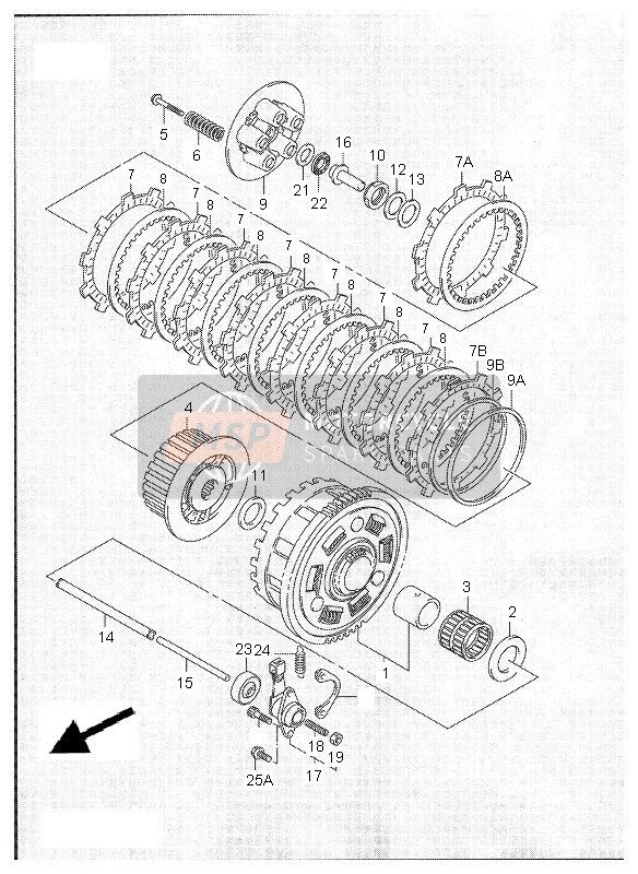 2145131E20, Plate, Clutch Driven   No.1, Suzuki, 1