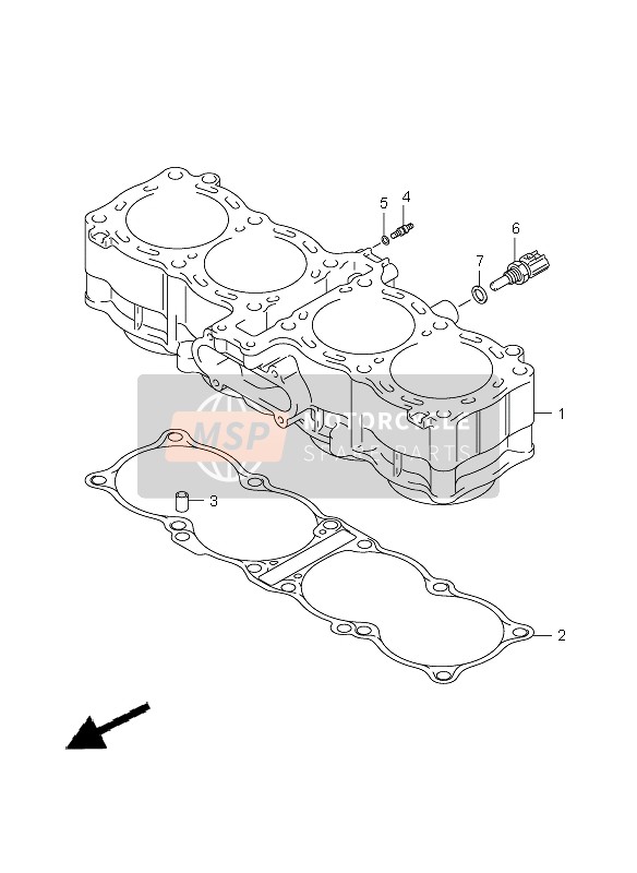 Suzuki GSX650F 2008 Cylinder for a 2008 Suzuki GSX650F