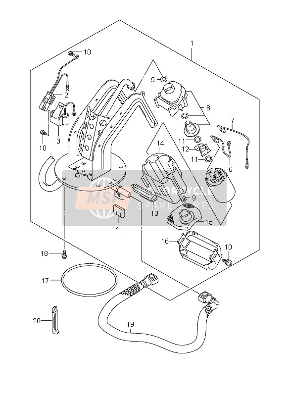 Suzuki GSX650F 2008 KRAFTSTOFFPUMPE für ein 2008 Suzuki GSX650F