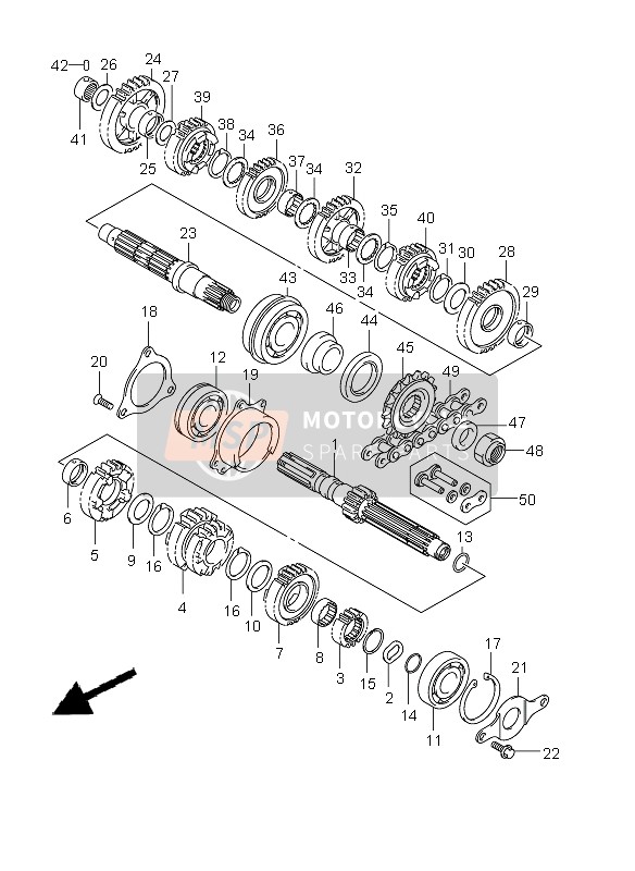 2753117H00, Spacer, Sprocket, Suzuki, 3