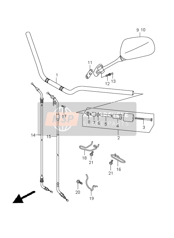 5830018H41, Cable Assy,Thro, Suzuki, 1