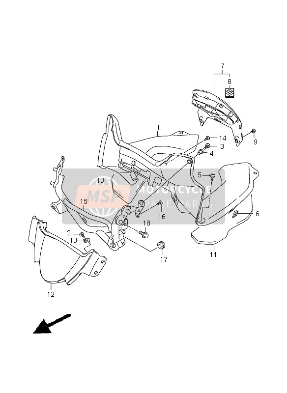 9464017H10, Lid, Meter Panel, Suzuki, 0