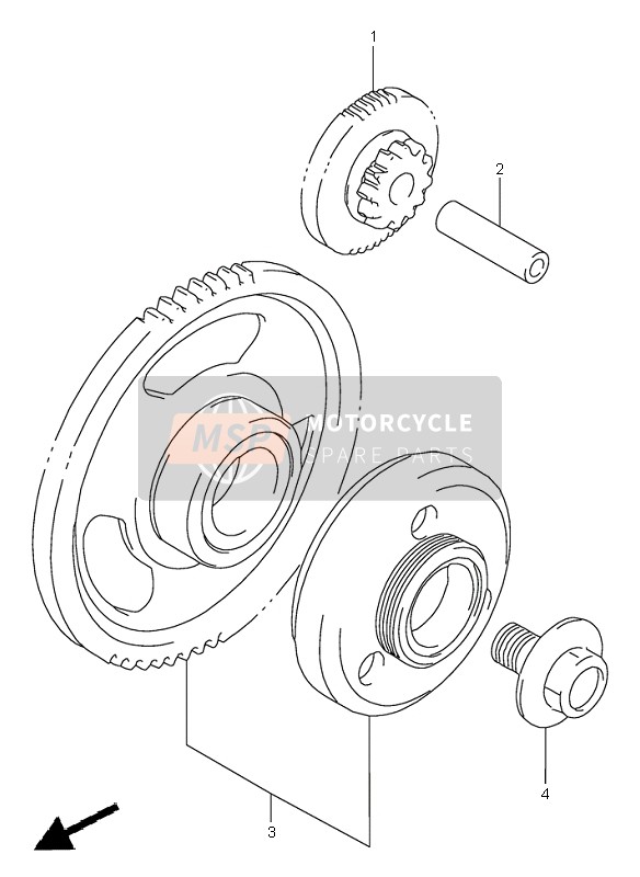 Suzuki GSX600F 1997 Starter Clutch for a 1997 Suzuki GSX600F