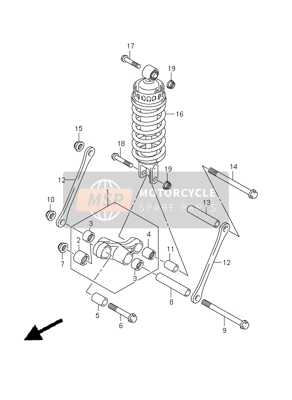 6210017H1017U, Absorber Assy,Rr Shock, Suzuki, 0