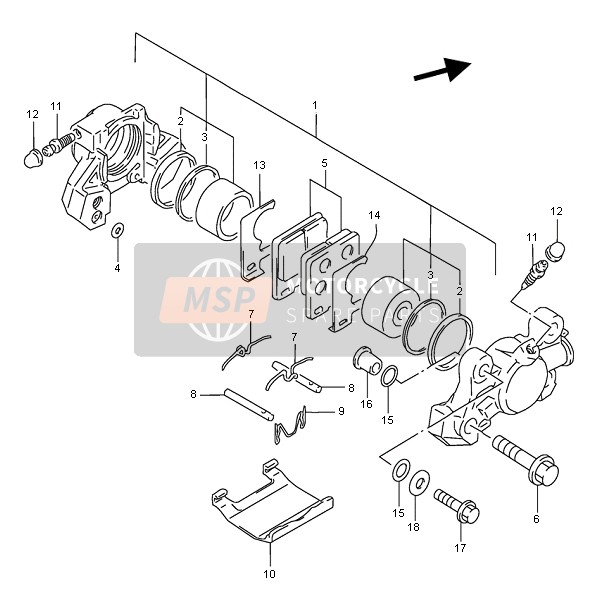 BREMSSATTEL HINTEN