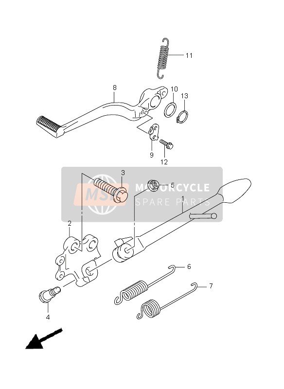 Suzuki GSX1300BK(A) B-KING 2008 Stand for a 2008 Suzuki GSX1300BK(A) B-KING