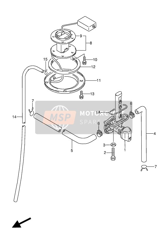 Suzuki GSX600F(U)(U2) 1993 Fuel Cock for a 1993 Suzuki GSX600F(U)(U2)