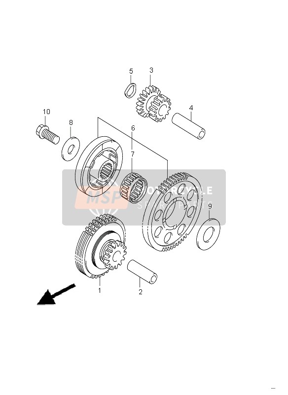 Suzuki GSX1300R HAYABUSA 2008 Starter Clutch for a 2008 Suzuki GSX1300R HAYABUSA