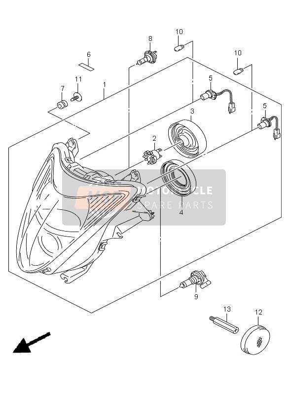 0911906104, Perno D'Articolazione, Suzuki, 2