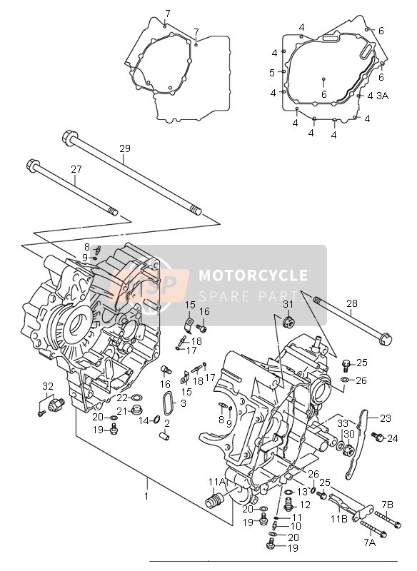 Suzuki SV650(N)(S) 2002 Crankcase for a 2002 Suzuki SV650(N)(S)