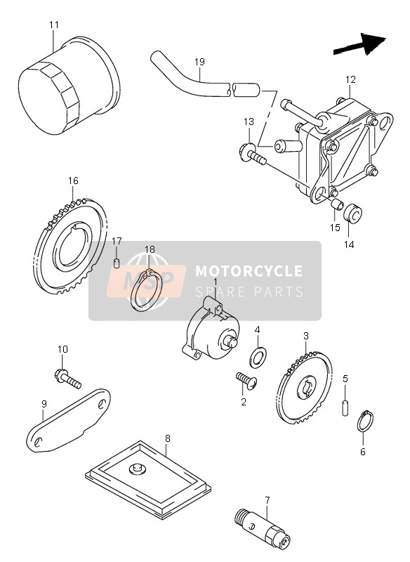 Suzuki SV650(N)(S) 2002 Pompa dell'olio & Pompa di benzina per un 2002 Suzuki SV650(N)(S)