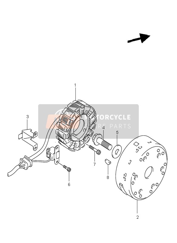 3210119F10, Stator Assy, Suzuki, 2