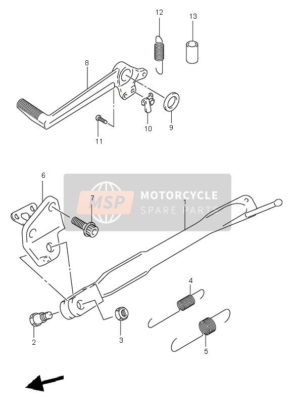 Suzuki SV650(N)(S) 2002 In Piedi per un 2002 Suzuki SV650(N)(S)