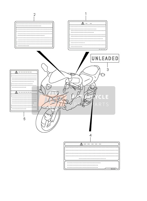 Suzuki SV650(N)(S) 2002 Label for a 2002 Suzuki SV650(N)(S)