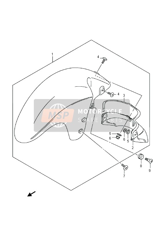 Front Fender (GSX1300RA)