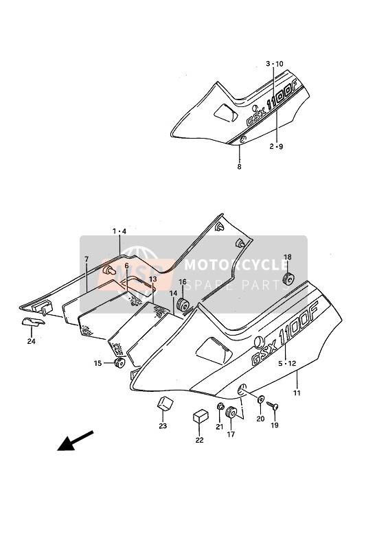 4716248B10, Cushion, Front No.1, Suzuki, 1