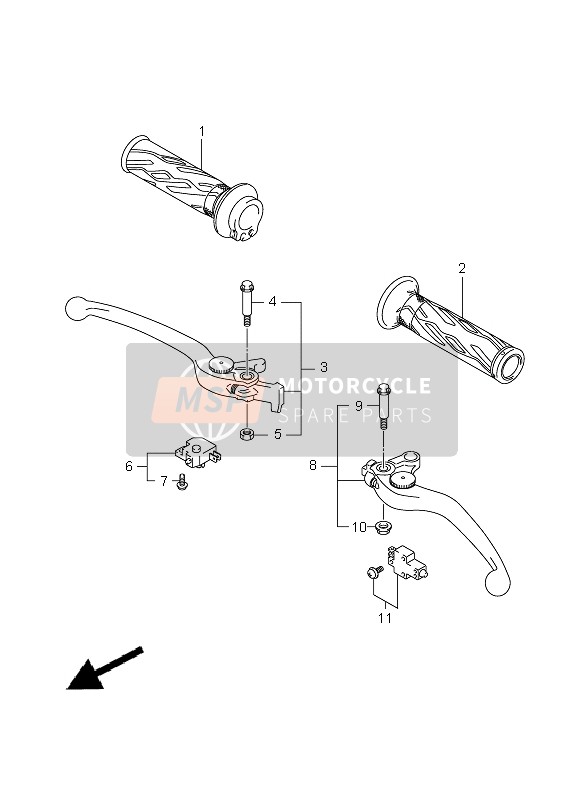 5730014G22, Lever Assy, Brake, Suzuki, 0