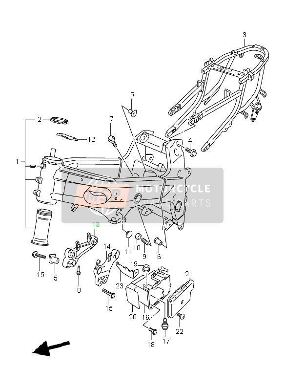 Suzuki TL1000R 2002 Frame for a 2002 Suzuki TL1000R