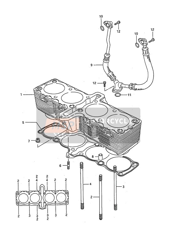 Suzuki GSX1100F 1990 Cylinder for a 1990 Suzuki GSX1100F