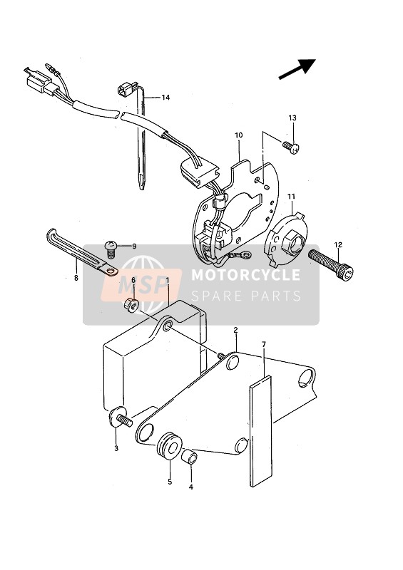 Suzuki GSX1100F 1990 Générateur de signal pour un 1990 Suzuki GSX1100F