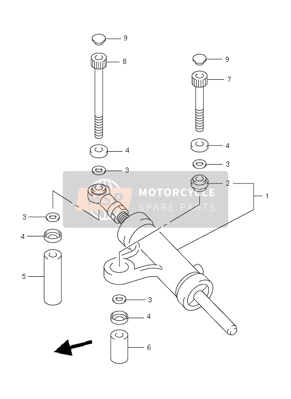 Suzuki TL1000R 2002 Amortisseur de direction pour un 2002 Suzuki TL1000R