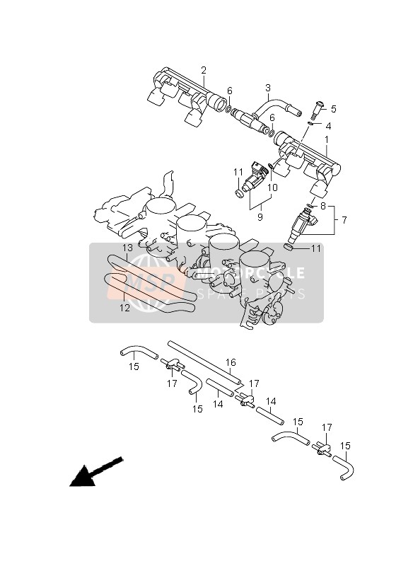 Manguera del cuerpo del acelerador & Articulación