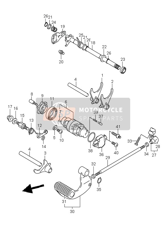 Suzuki VL125 INTRUDER 2002 Cambio de marchas para un 2002 Suzuki VL125 INTRUDER