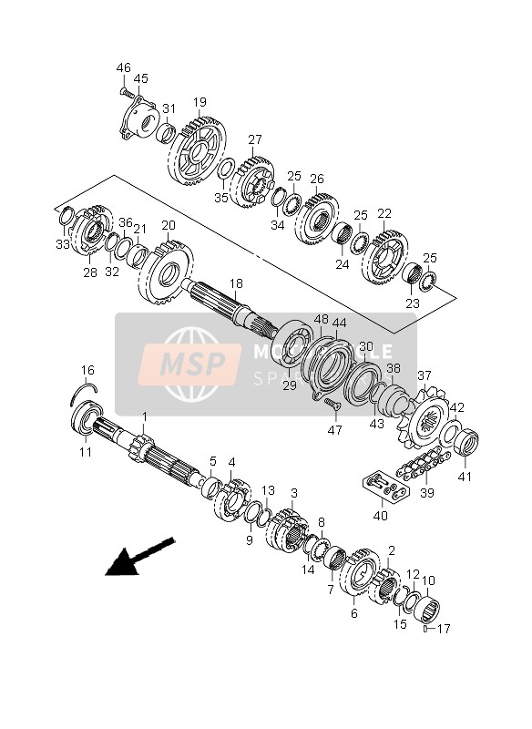 Suzuki GSX-R600 2008 Transmission for a 2008 Suzuki GSX-R600