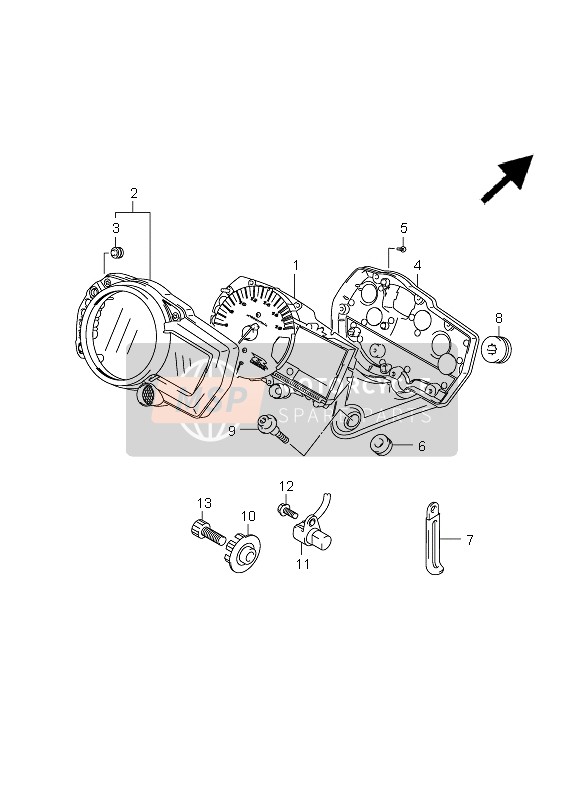 3412037H10, Speed & Tachometer Assy, Suzuki, 0