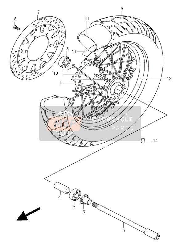 Roue avant