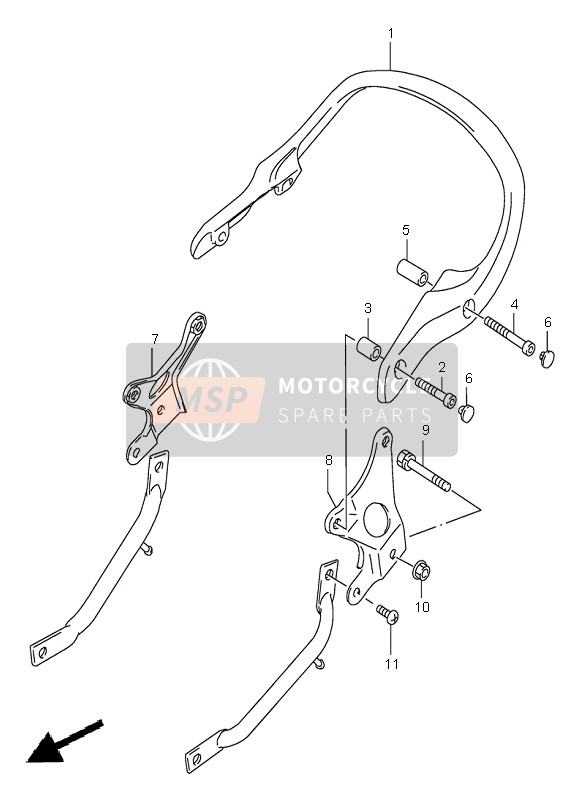 Suzuki GSX600F 1997 Rider Handle for a 1997 Suzuki GSX600F