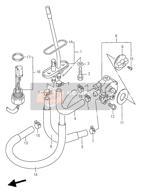 Suzuki RF900R 1995 Rubinetto carburante per un 1995 Suzuki RF900R