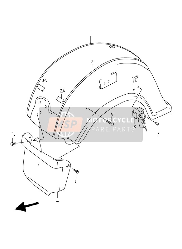 6311010F20JE3, Fender, Rear, Suzuki, 0