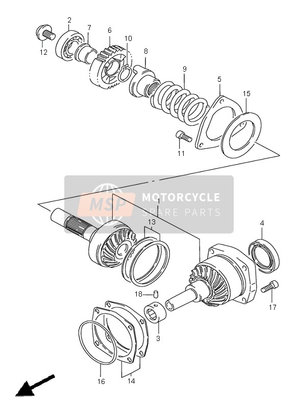 Suzuki VS1400 INTRUDER 2002 Secondary Drive Gear for a 2002 Suzuki VS1400 INTRUDER