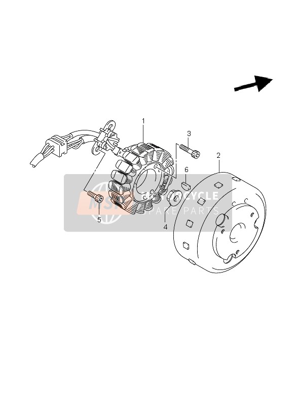 Suzuki RV125 VANVAN 2008 MAGNETZÜNDER für ein 2008 Suzuki RV125 VANVAN