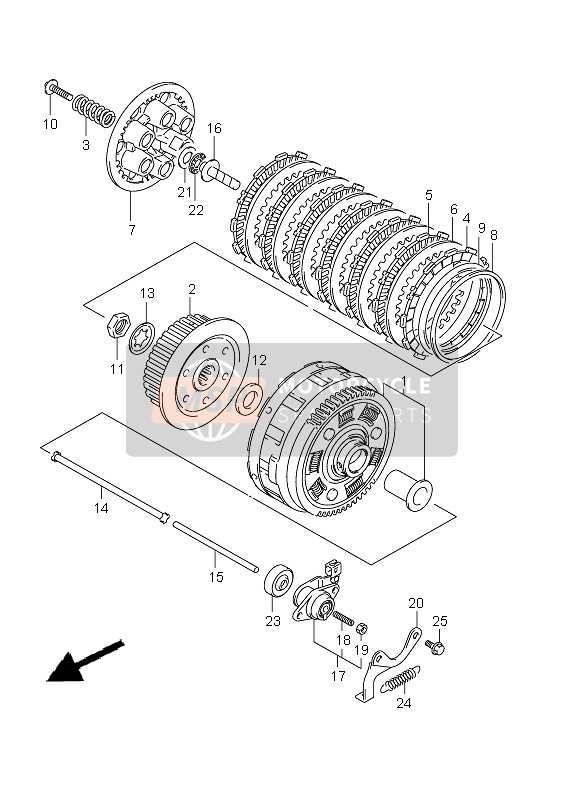 Suzuki SV650(N)(S)(NA)(SA) 2008 Clutch for a 2008 Suzuki SV650(N)(S)(NA)(SA)