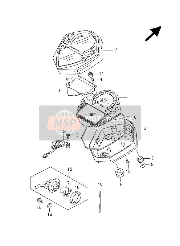 3499017G50, Sensor,Snelheid, Suzuki, 0