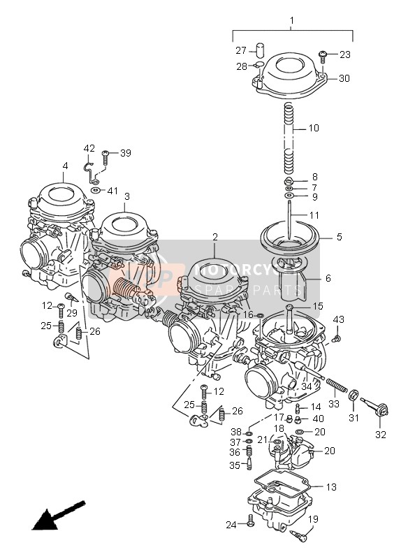 1320120CA0, Carburatore Esterno Sinistro, Suzuki, 0
