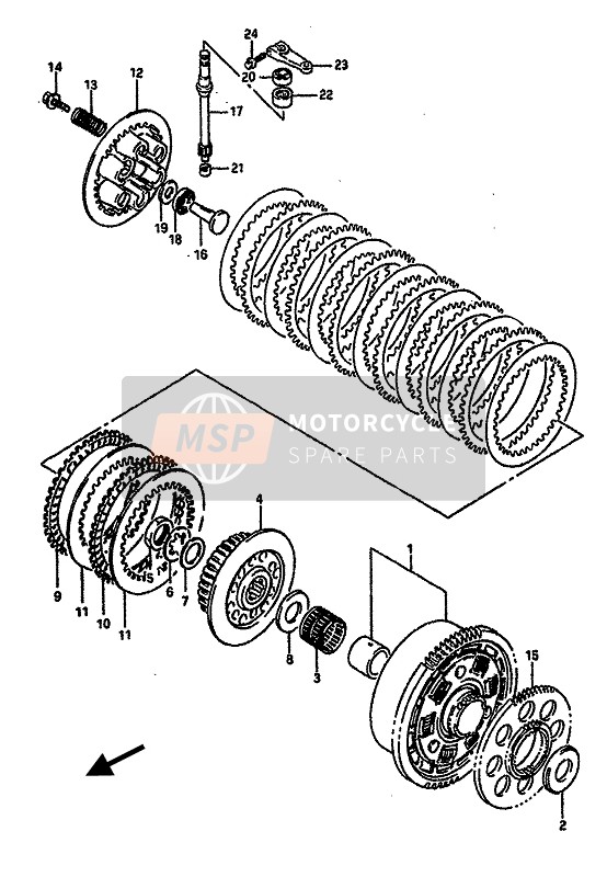 Suzuki GSX-R750 1990 Clutch for a 1990 Suzuki GSX-R750