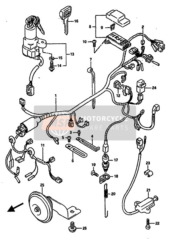 0940800002, Clip, Suzuki, 0