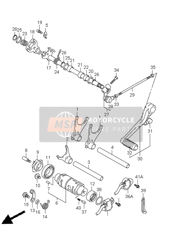 Suzuki GSX-R750 2002 Changement de vitesse pour un 2002 Suzuki GSX-R750