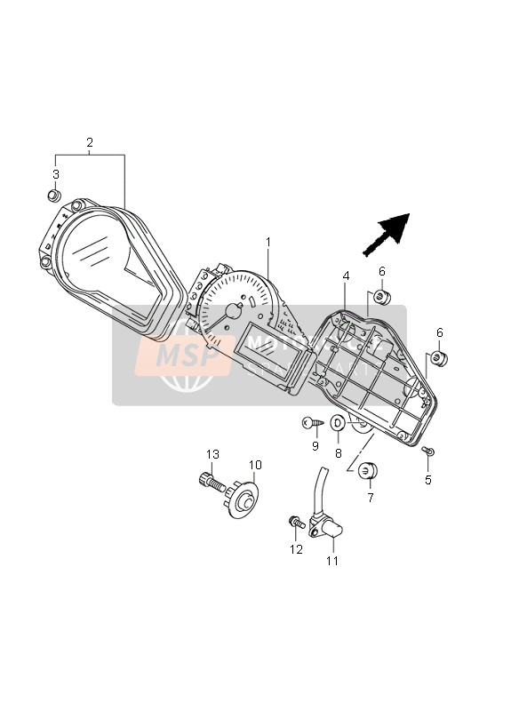 3412035F70, Kombiinstrument Nicht E22, Suzuki, 0